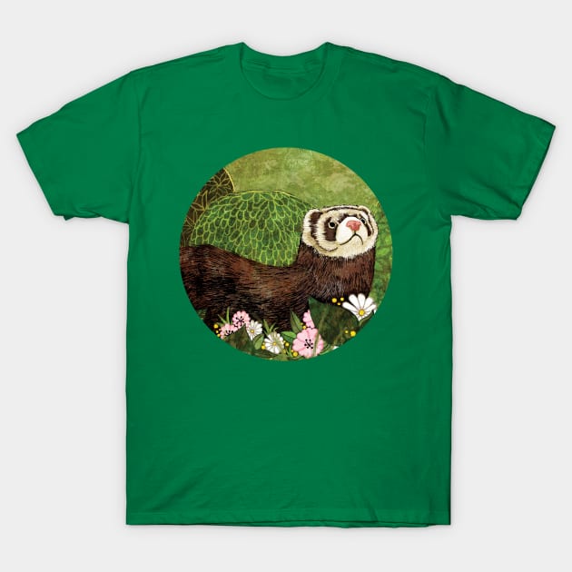 ferret T-Shirt by KatherineBlowerDesigns